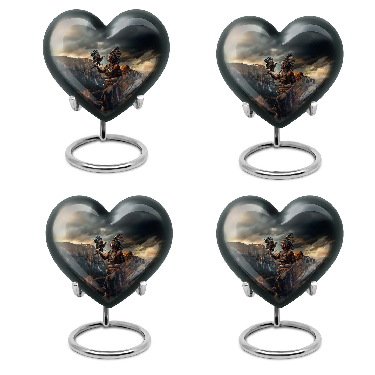 Tribe Man Theme 3 Inch Keepsake Pack of 4