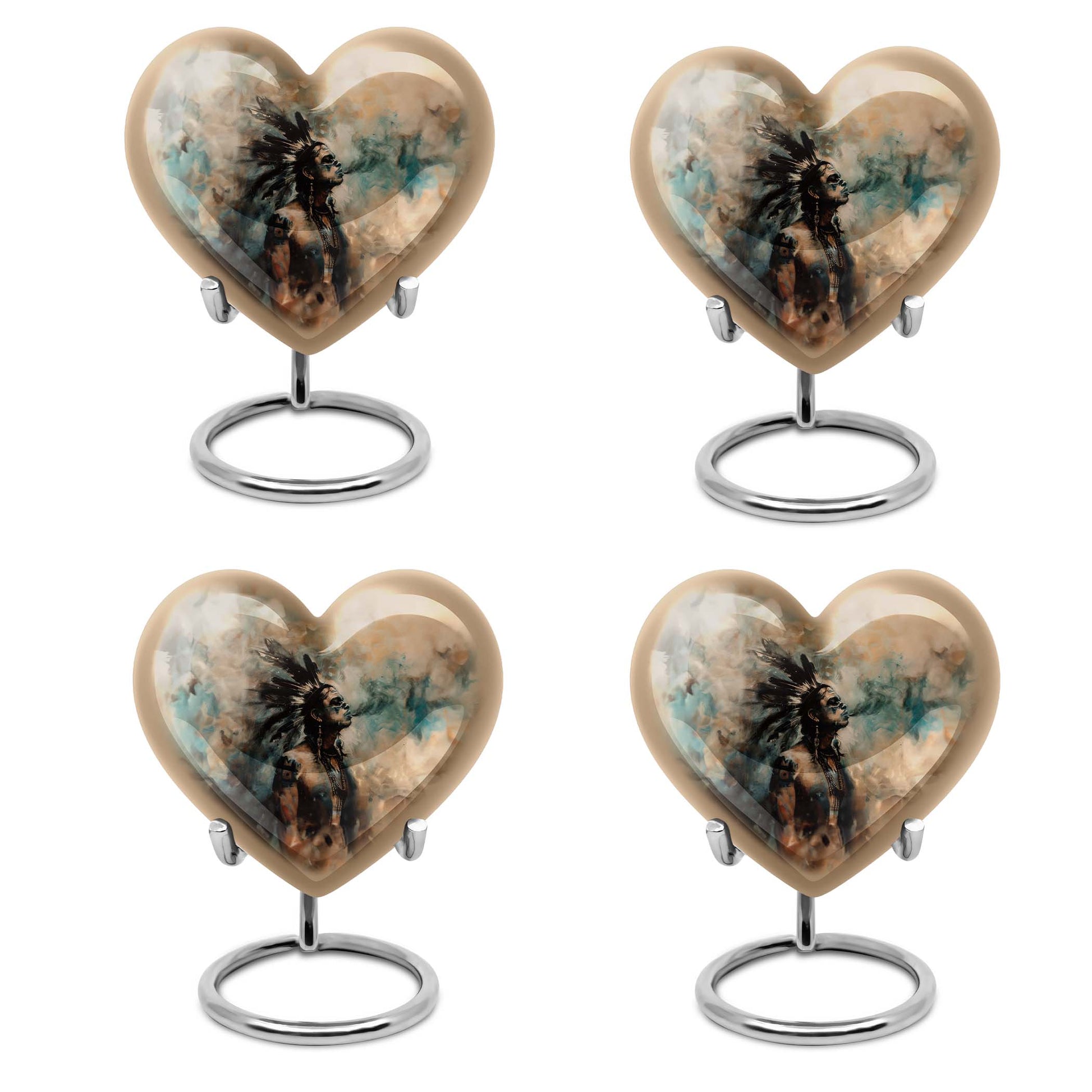 Tribe Man Theme 3 Inch Keepsake Pack of 4