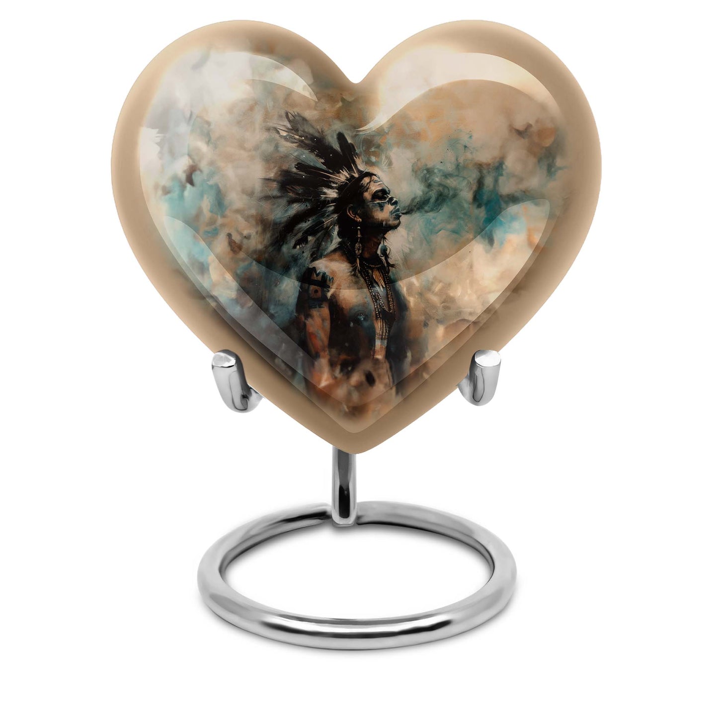 tribe Man Heart Urn