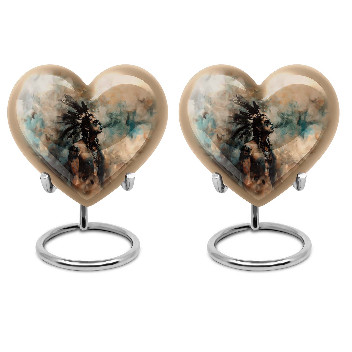 tribe Man Heart Urn