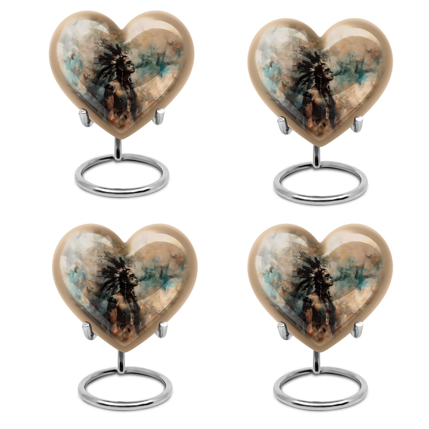 tribe Man Heart Urn