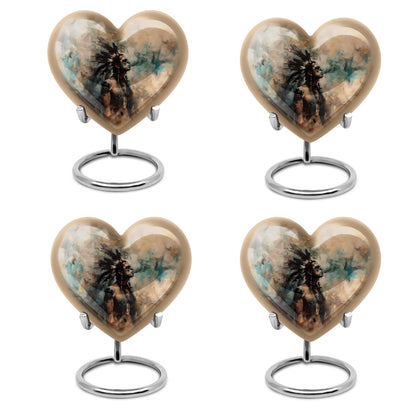 tribe Man Heart Urn