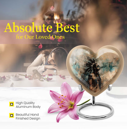 tribe Man Heart Urn
