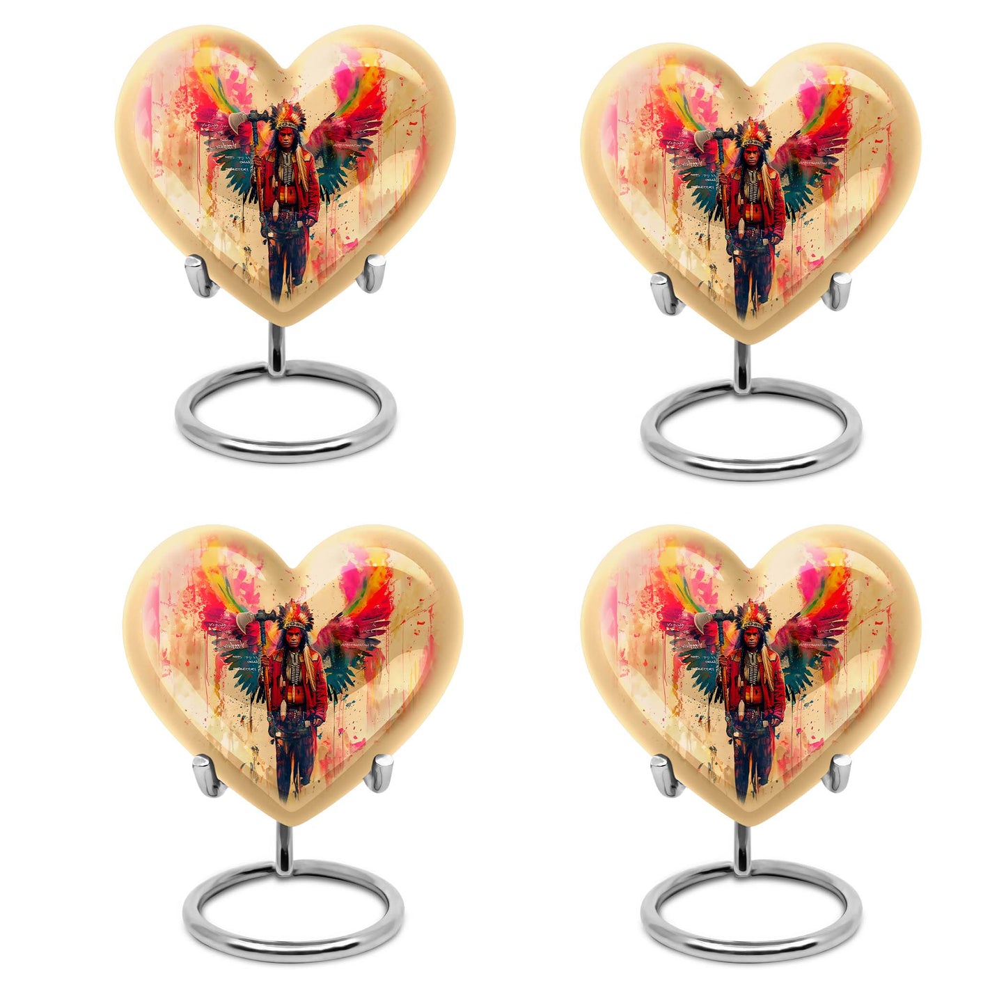 Tribe Man Theme 3 Inch Keepsake Pack of 4