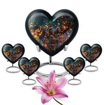 Large Urn with 4 Small Urn