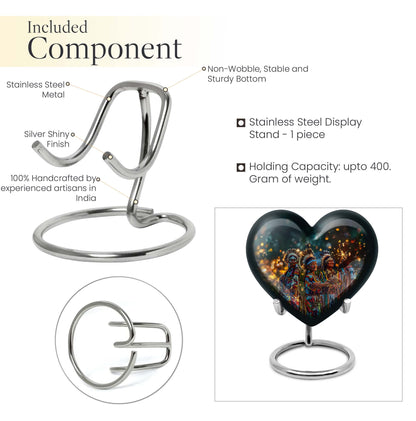 Tribe Man Heart Urn