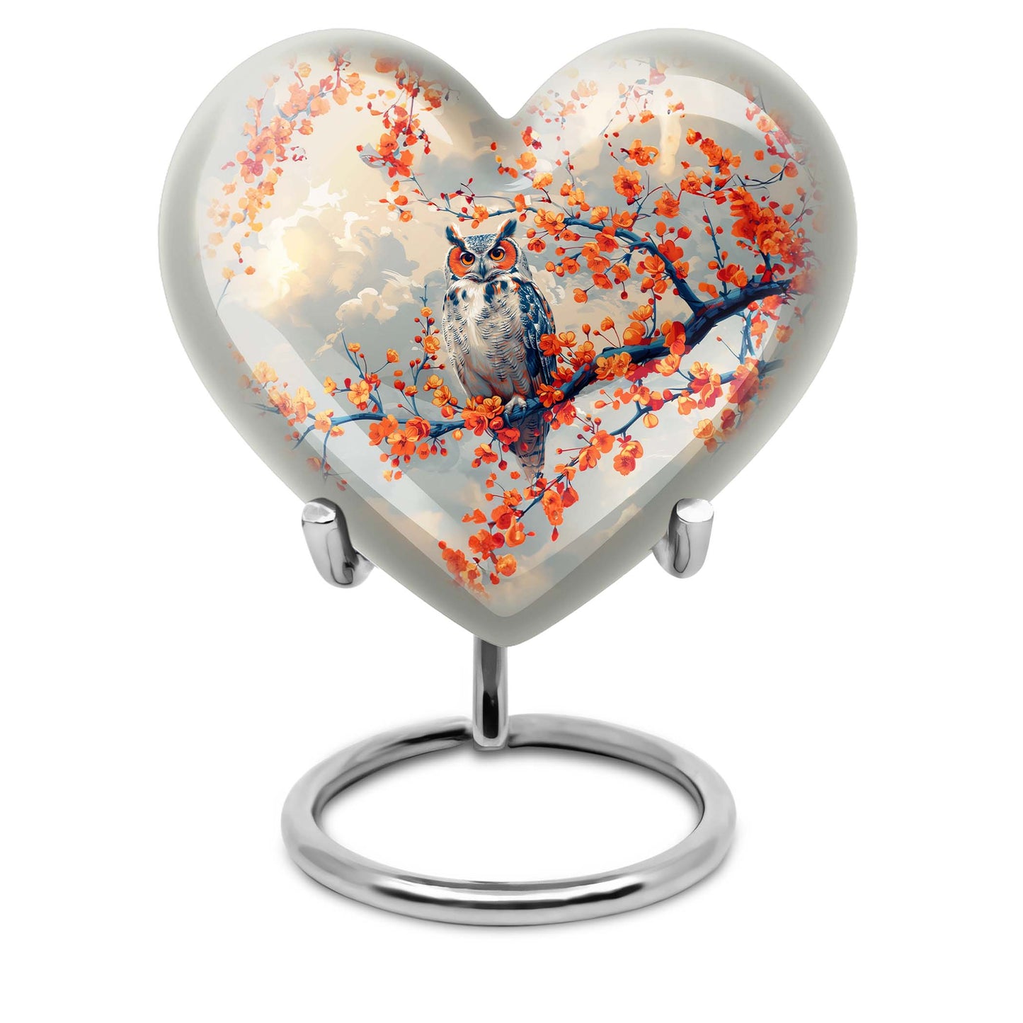 Owl Urn, Heart Design