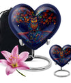 Owl Theme Large Urn With 1 Keepsake Urn