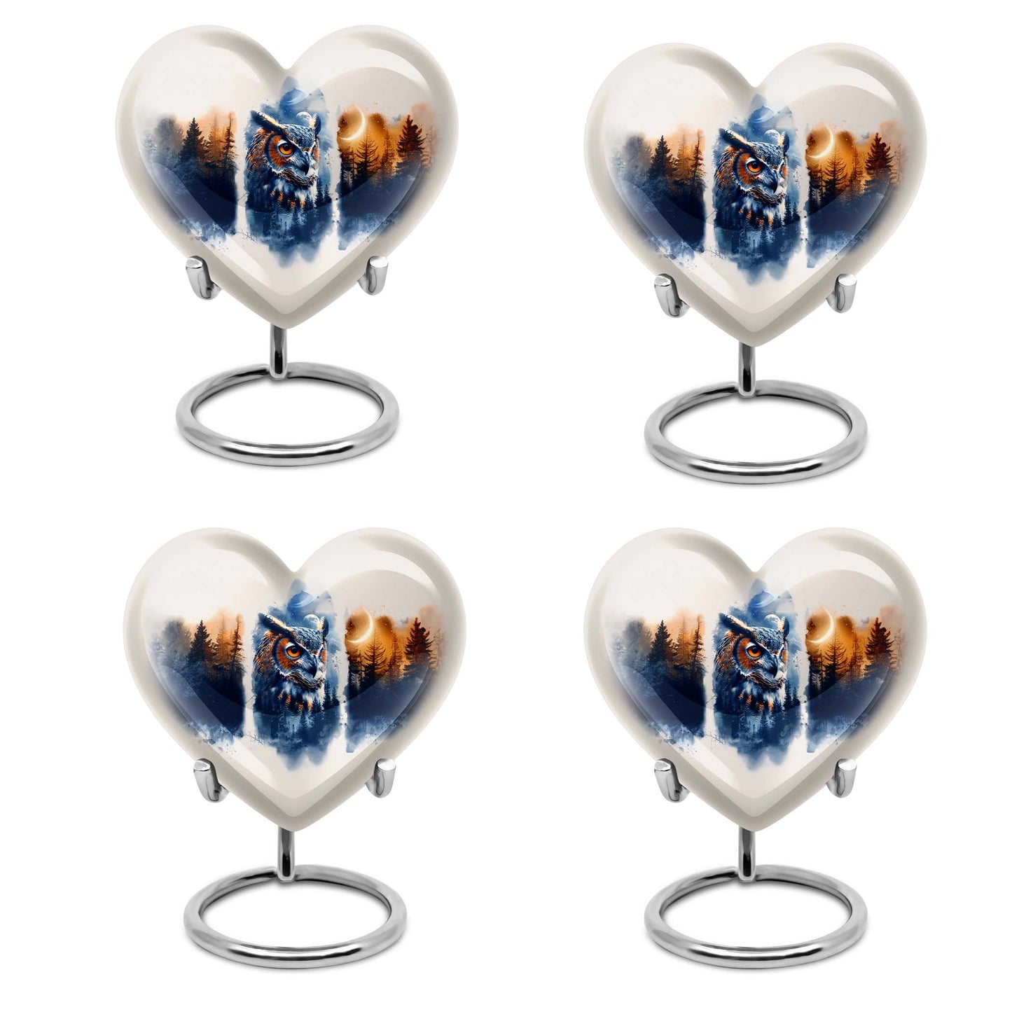 Owl Theme 3 Inch Keepsake Pack of 4