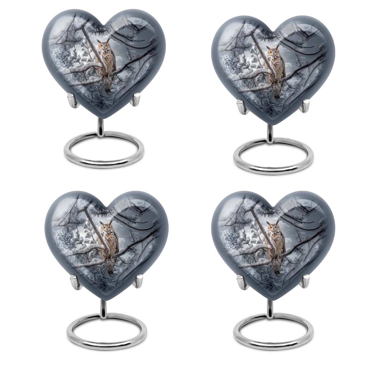 Owl Theme 3 Inch Keepsake Pack of 4