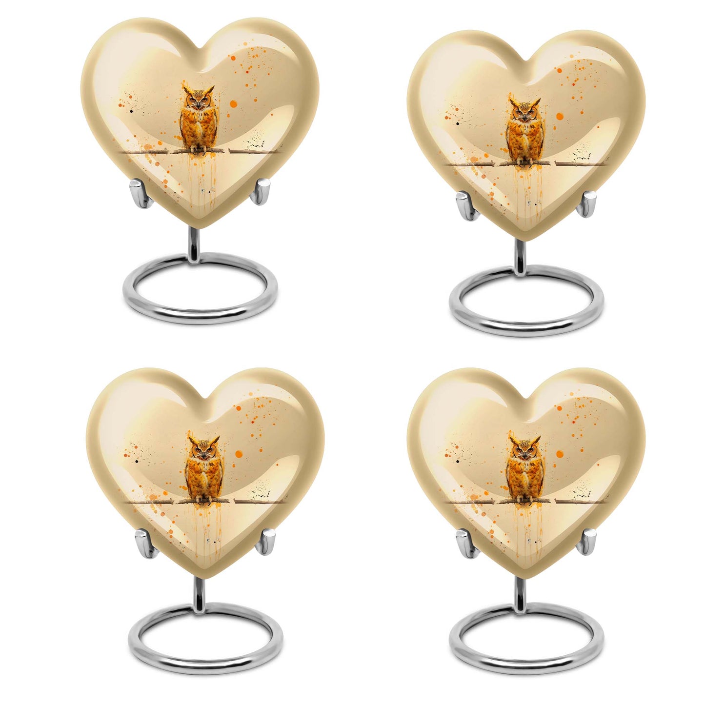 Owl Theme 3 Inch Keepsake Pack of 4