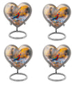 Macaw Parrot Theme 3 Inch Keepsake Pack of 4