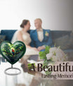 heart-shaped macaw parrot urn
