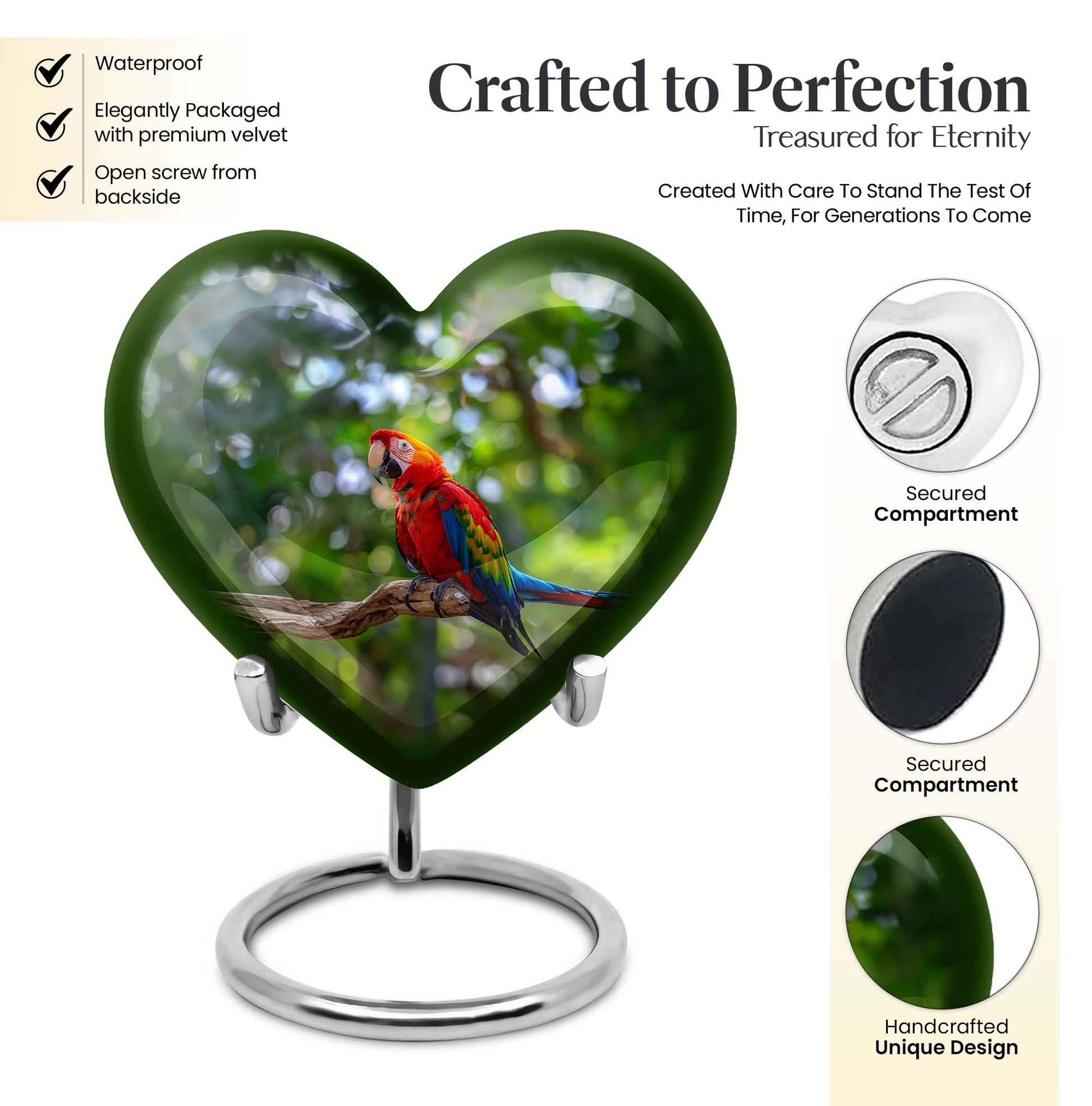 Macaw Parrot Urn