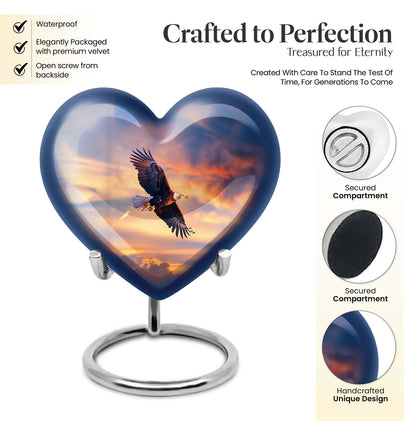  heart-shaped burial large urn 
