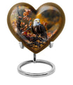 EAGLE Heart Urn for burial ashes