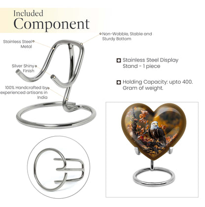 EAGLE Heart Urn for burial ashes