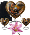 EAGLE Heart Urn for burial ashes