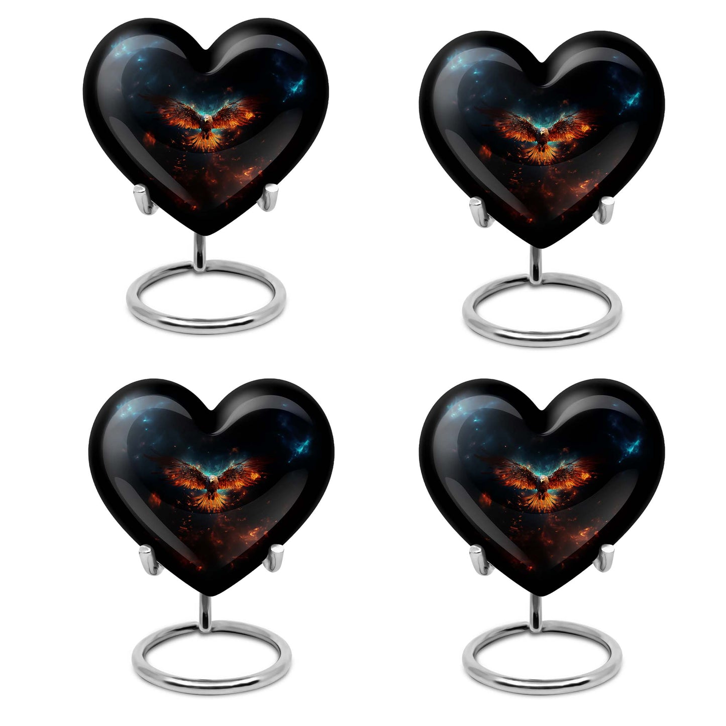 EAGLE Urn, heart themed