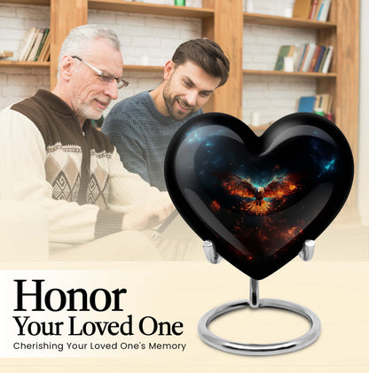 EAGLE Urn, heart themed