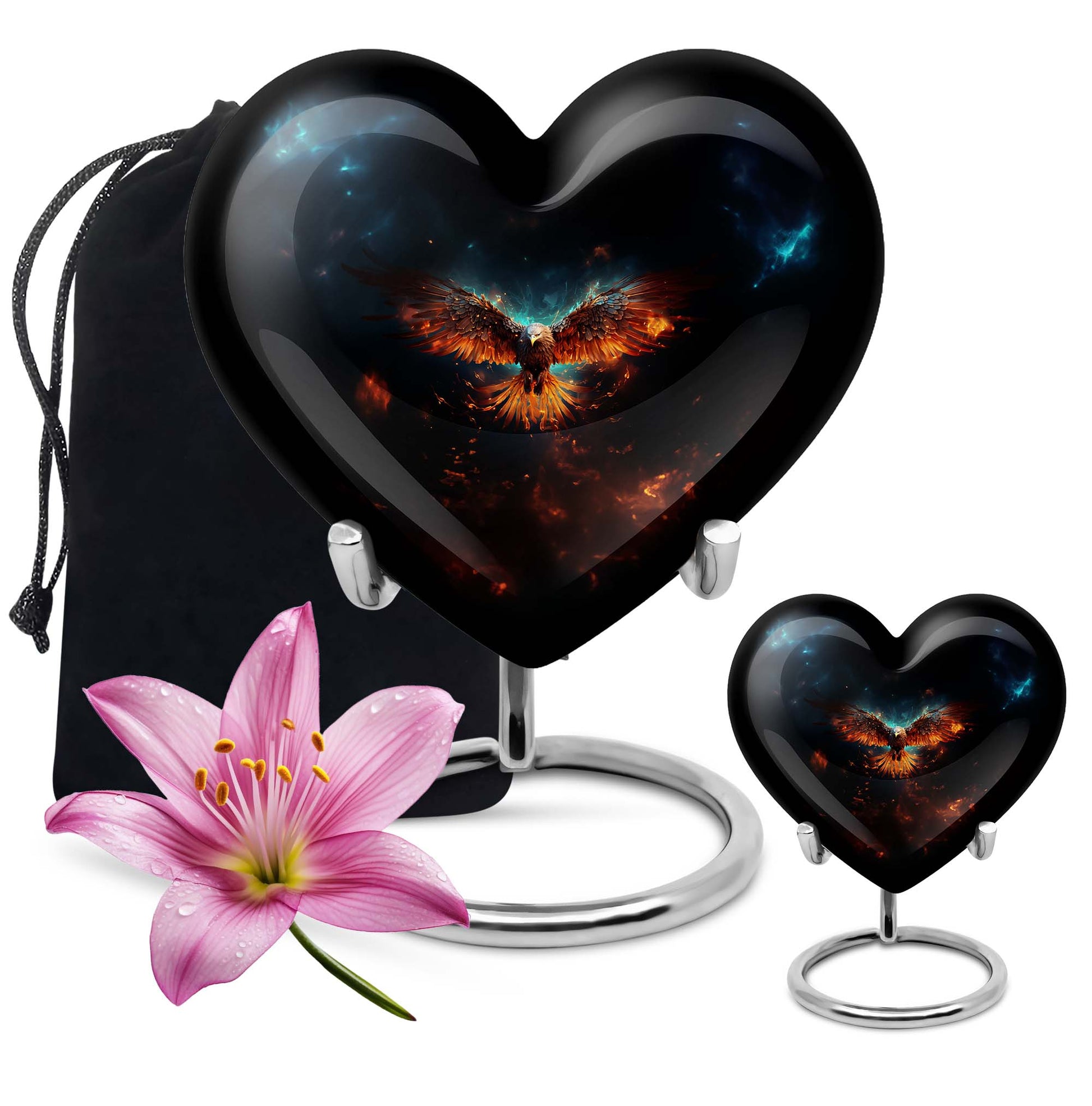 EAGLE Urn, heart themed