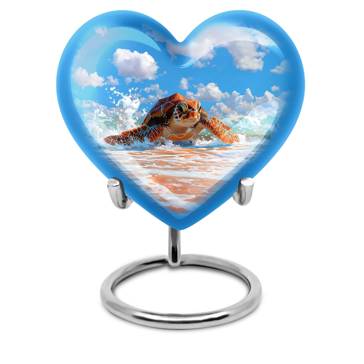 TURTLE urn heart design