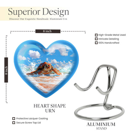 TURTLE urn heart design