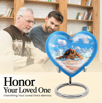 TURTLE urn heart design