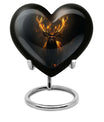 heart-shaped deer urn
