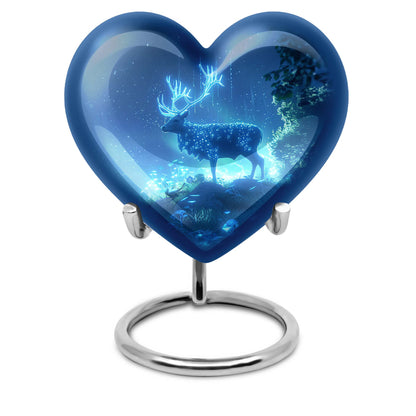 Deer Urn Heart design memorial urn