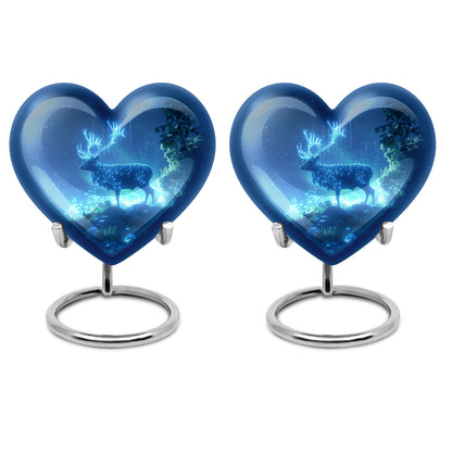 Deer Urn Heart design memorial urn