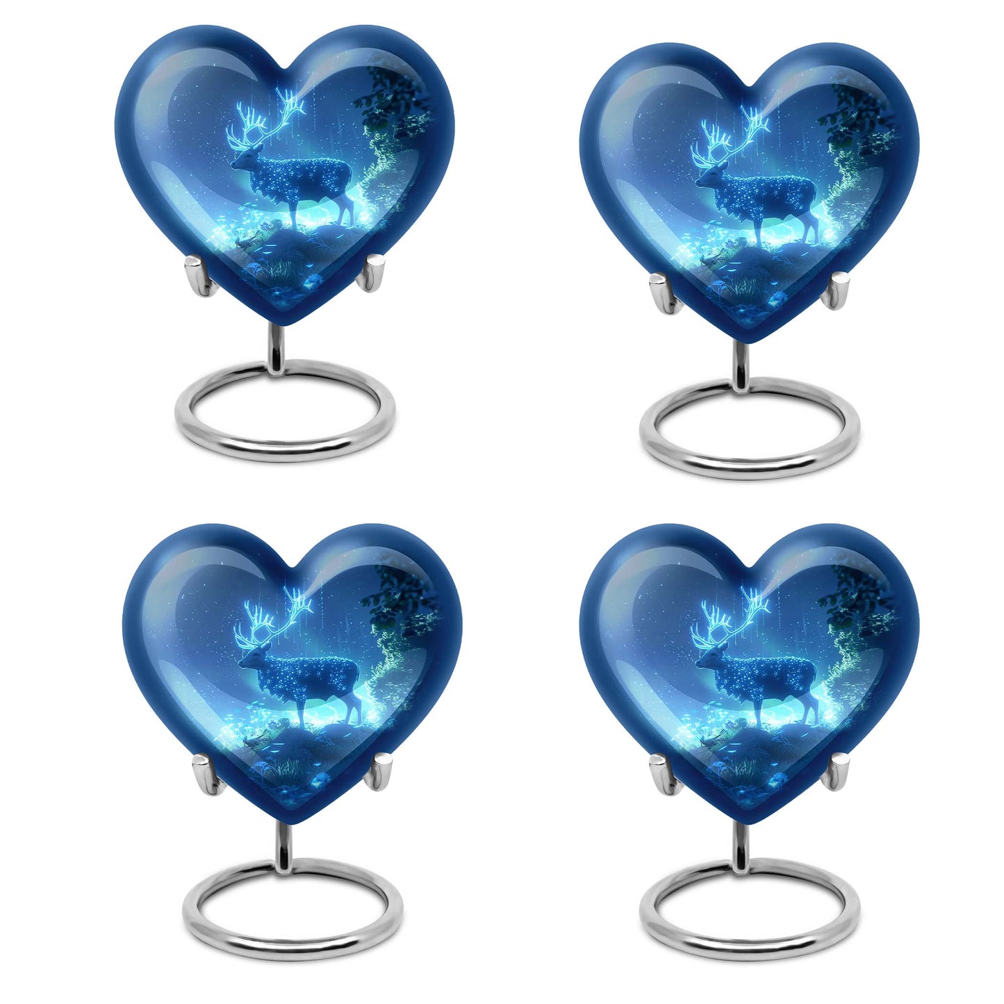 Deer Urn Heart design memorial urn