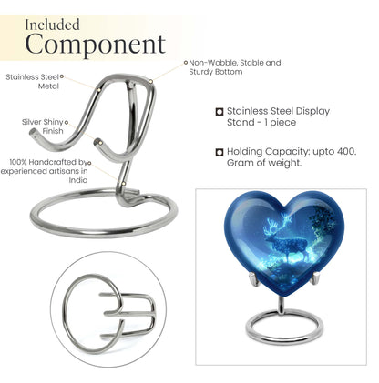 Deer Urn Heart design memorial urn