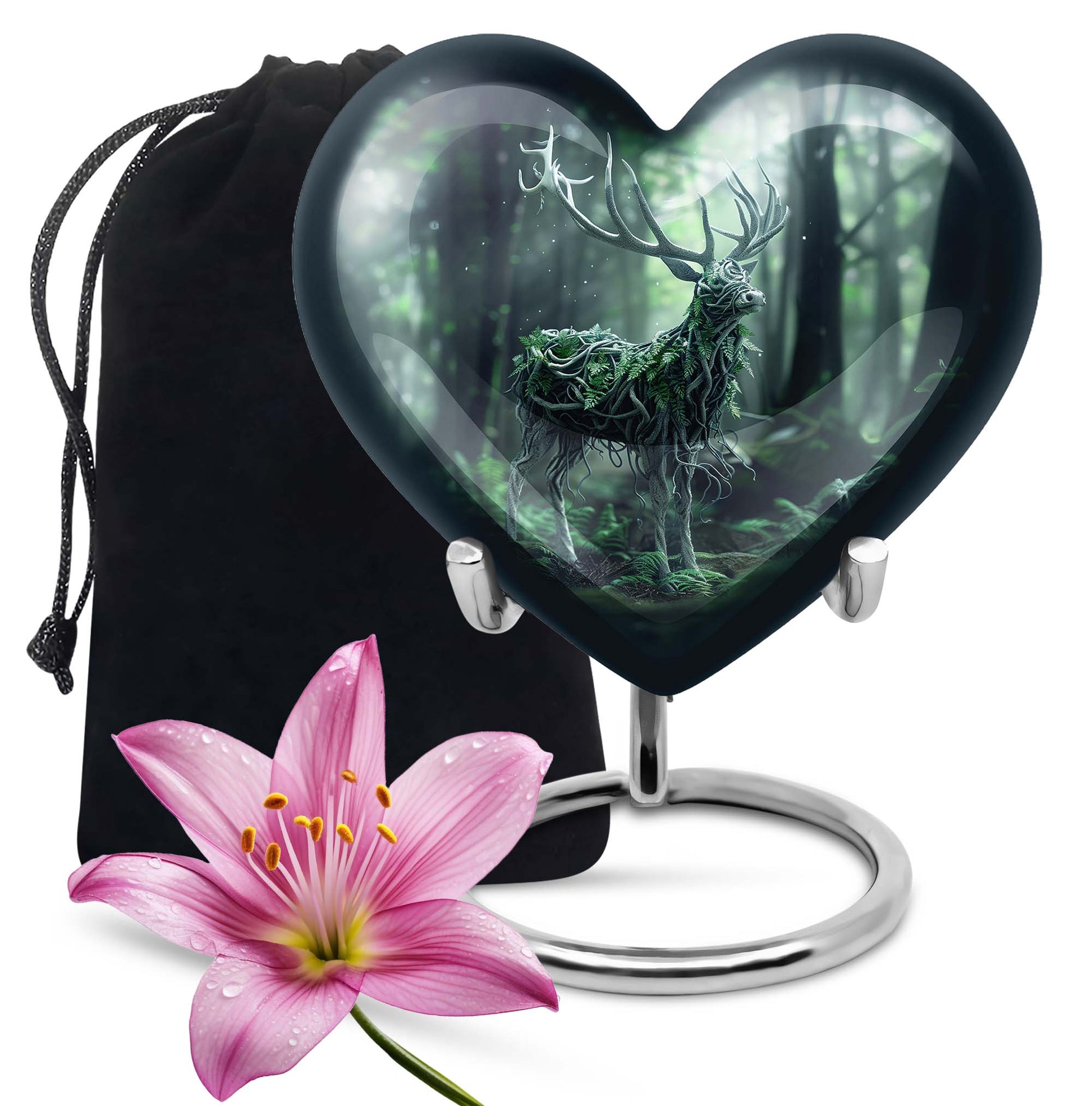 wolf howling theme for adult ashes, 