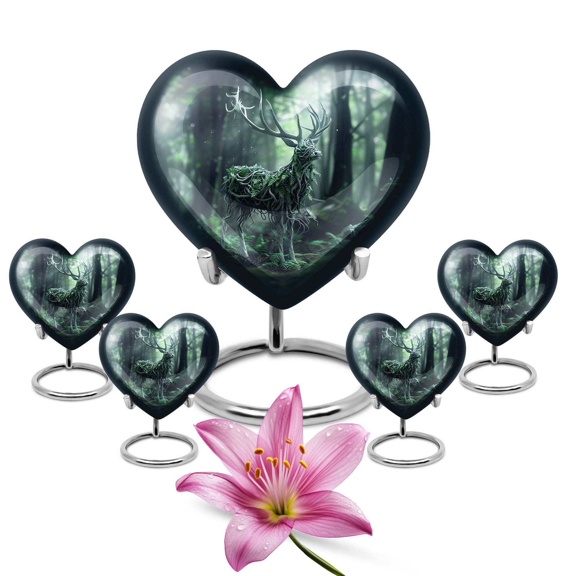 wolf howling theme for adult ashes, 