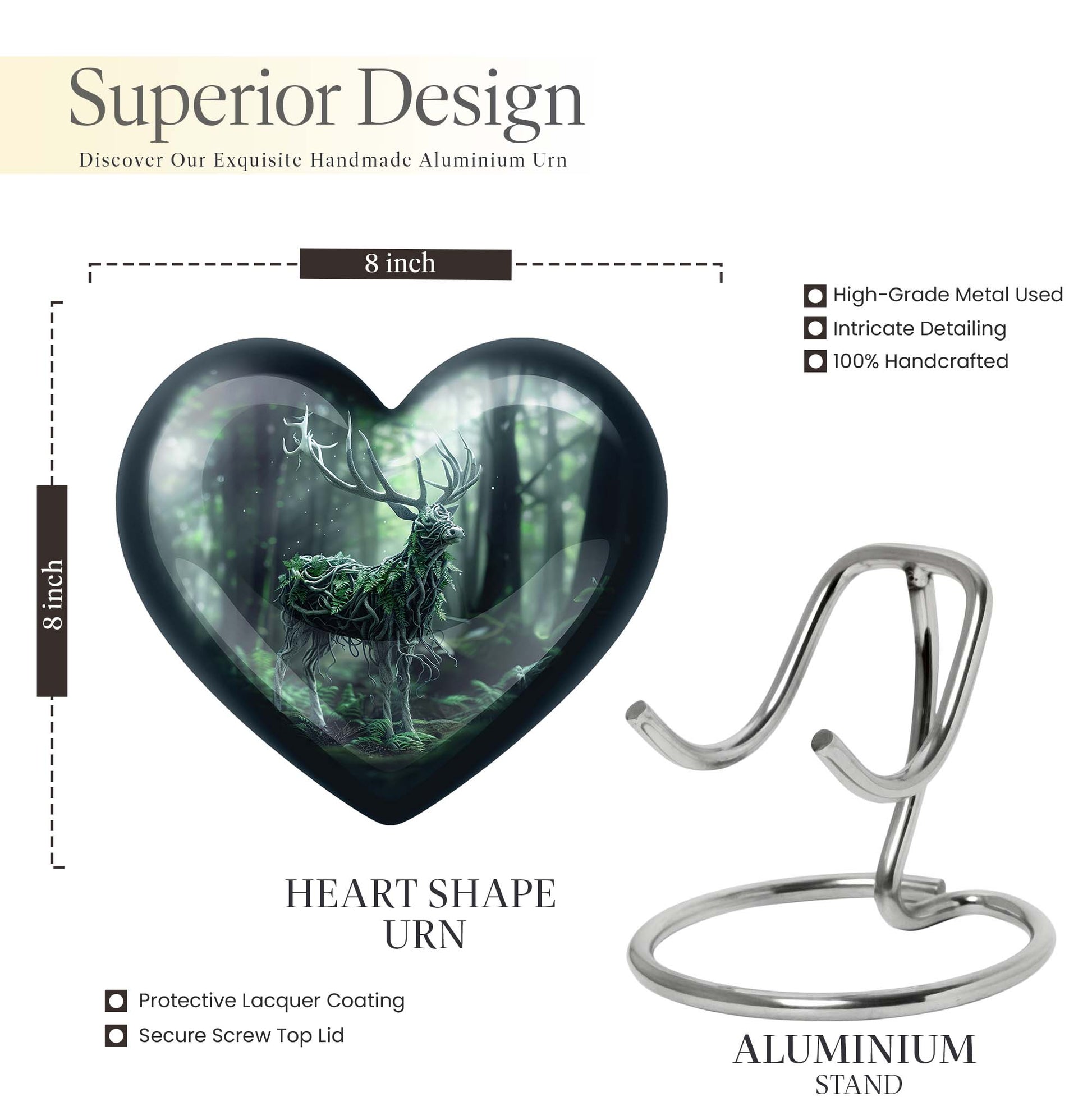 wolf howling theme for adult ashes, 