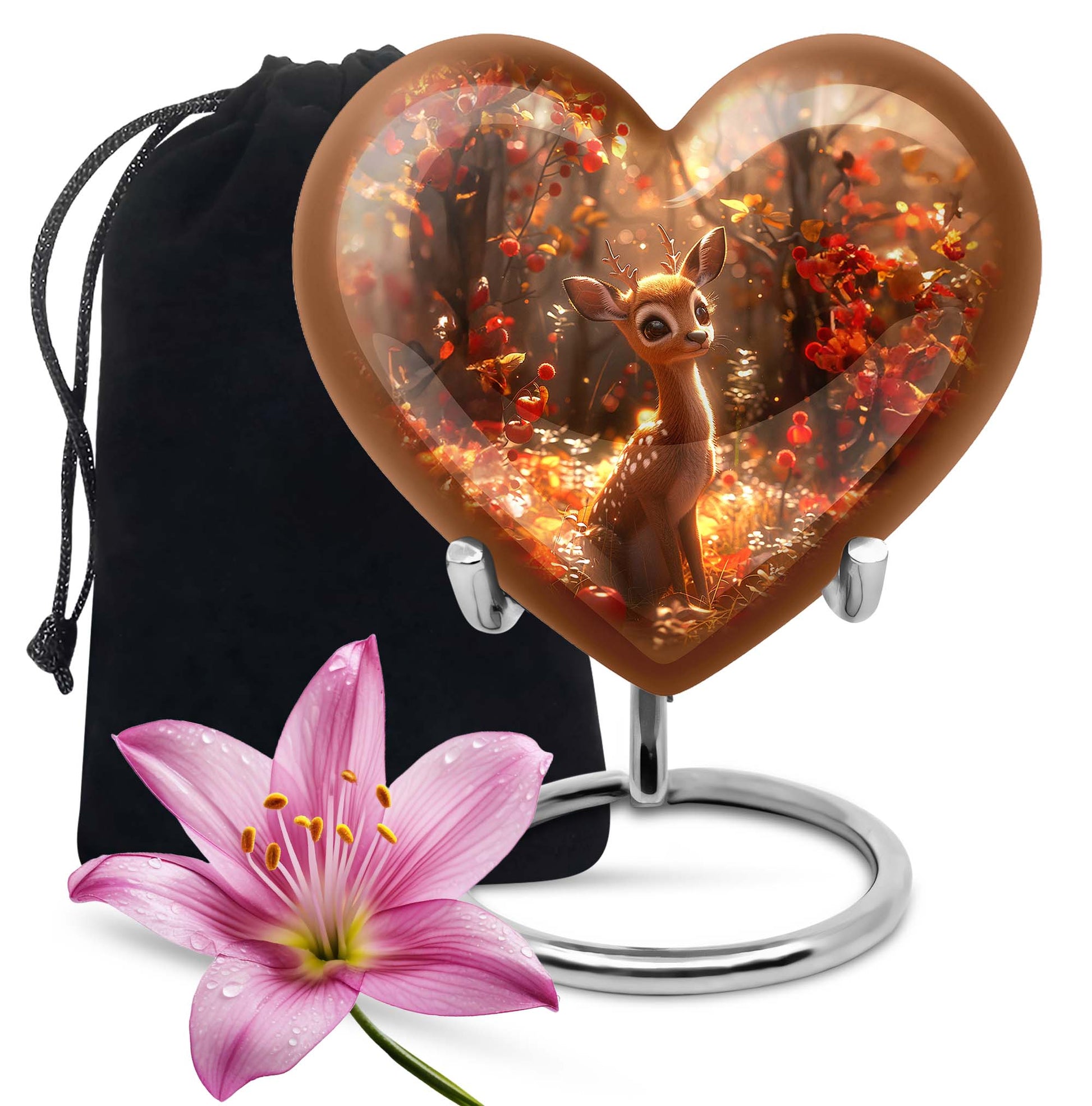 deer heart urn for ashes