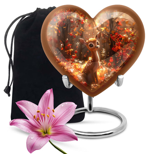 deer heart urn for ashes