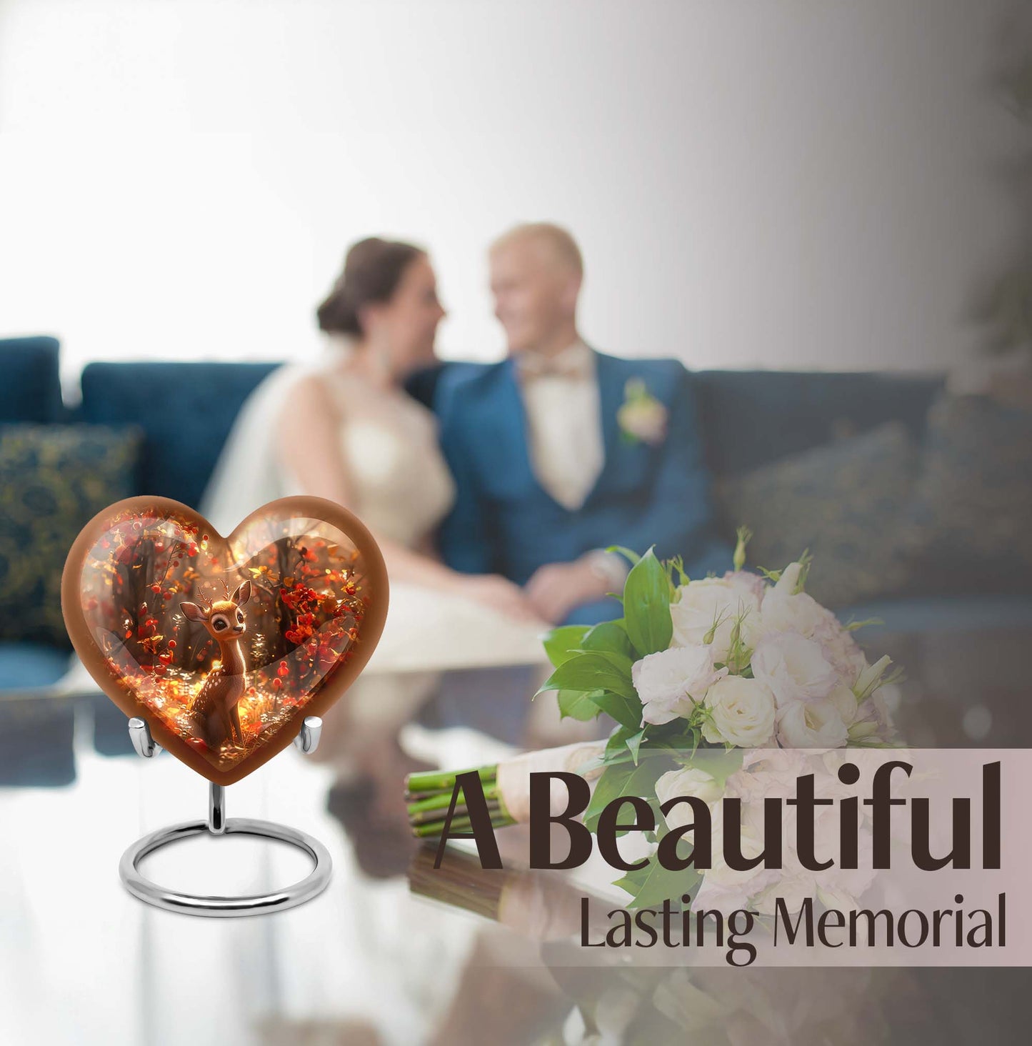 deer heart urn for ashes