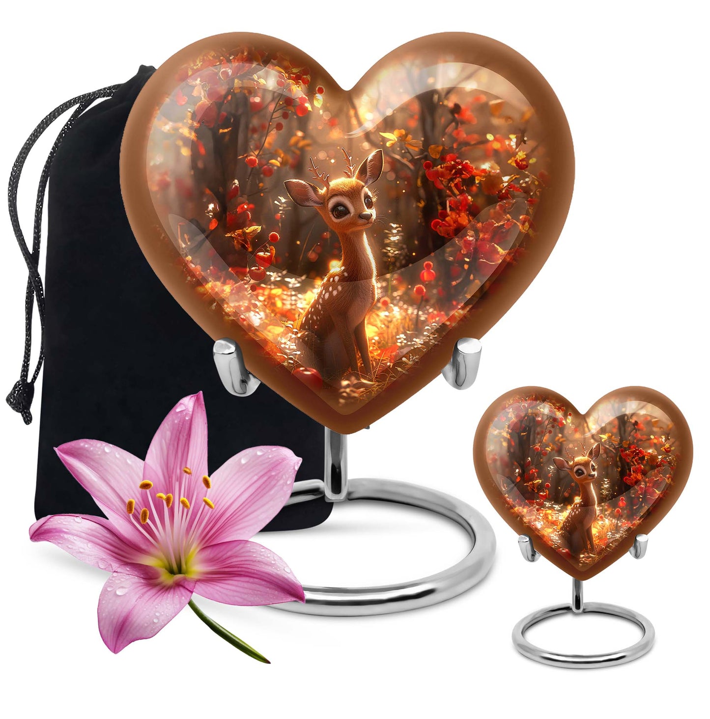 deer heart urn for ashes