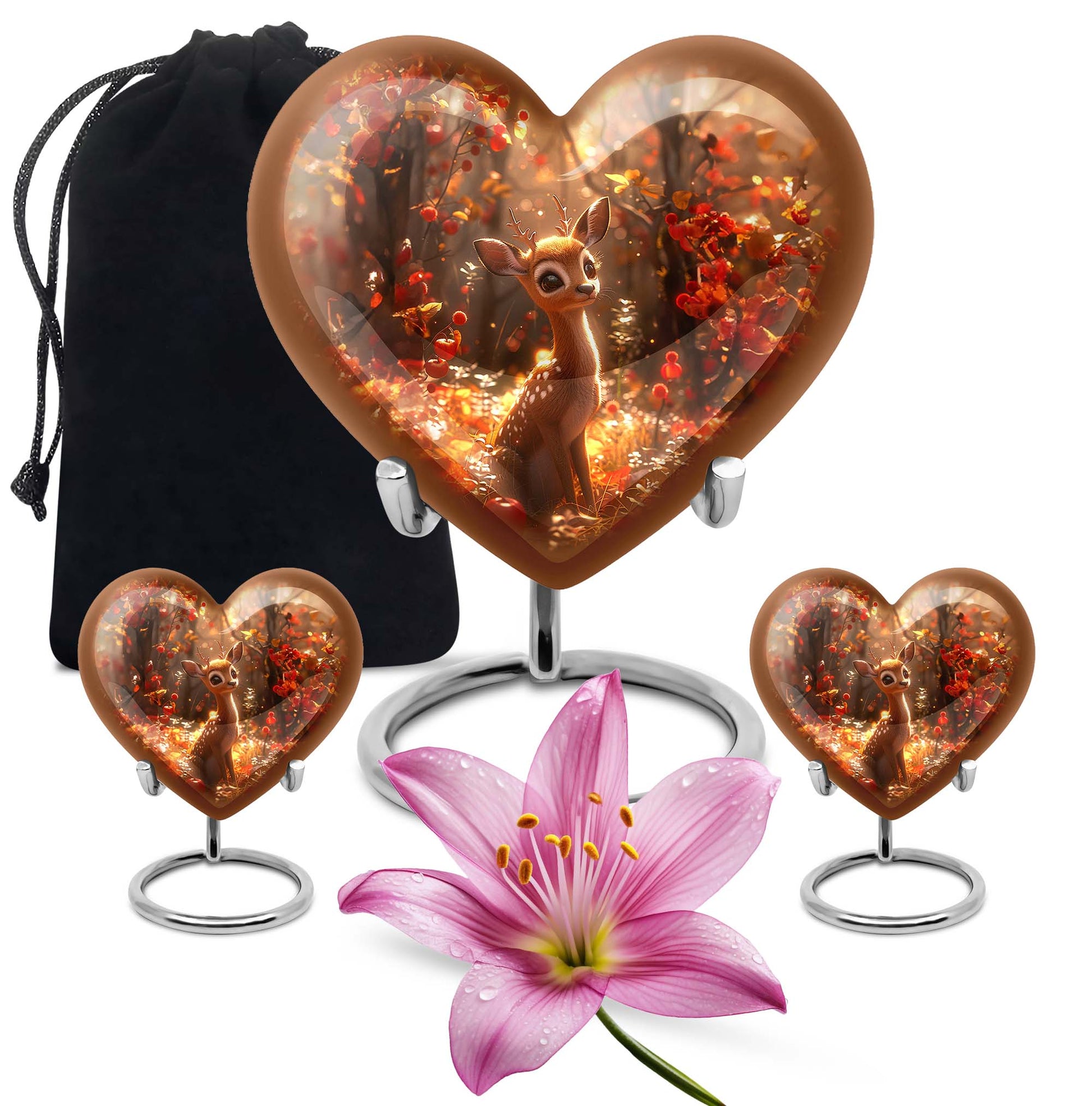 deer heart urn for ashes
