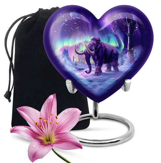 heart-shaped mammoth urn