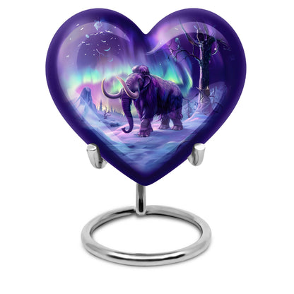 heart-shaped mammoth urn