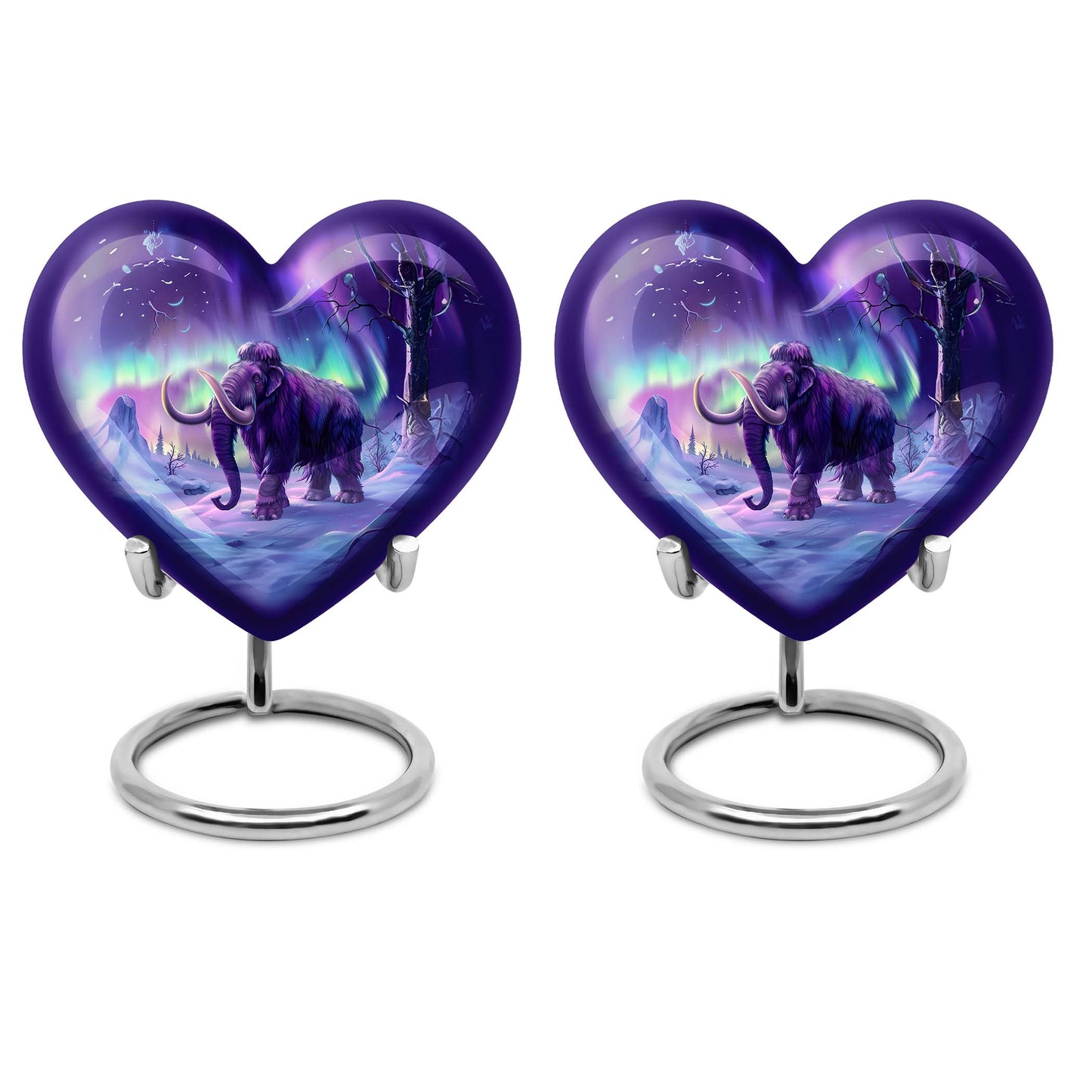 heart-shaped mammoth urn