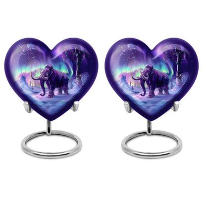 heart-shaped mammoth urn