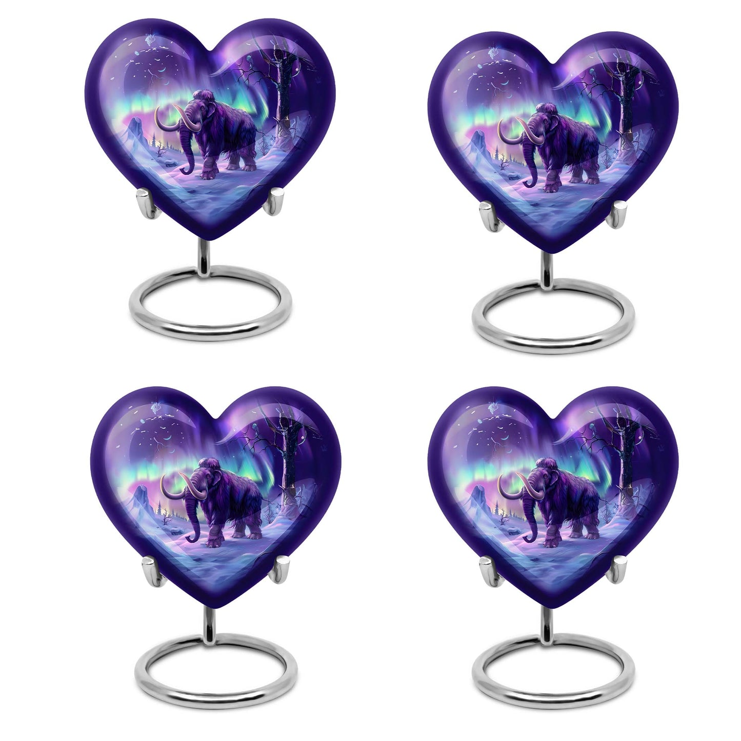 heart-shaped mammoth urn