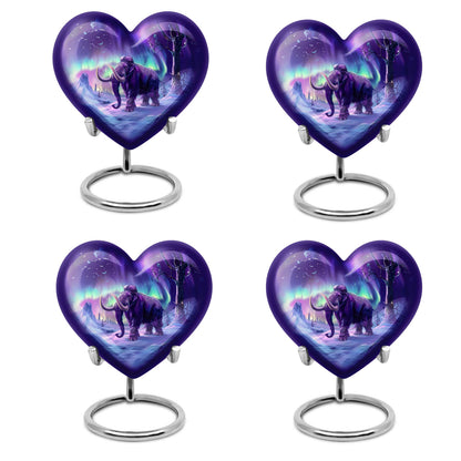 heart-shaped mammoth urn