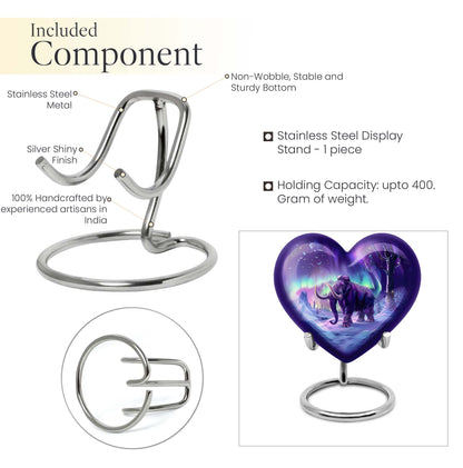 heart-shaped mammoth urn
