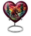 mammoth urn with heart design