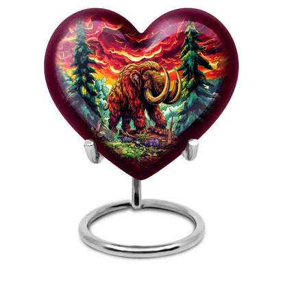 mammoth urn with heart design